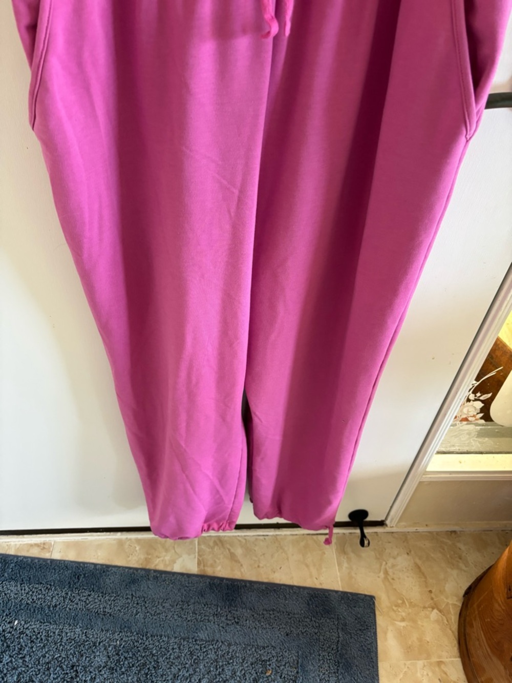 Nike Yoga Dri-Fit Women's Jumpsuit in Cosmic Fuschia Pink athleisure loungewear - Picture 6 of 10